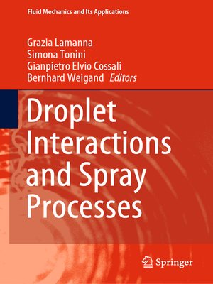 cover image of Droplet Interactions and Spray Processes